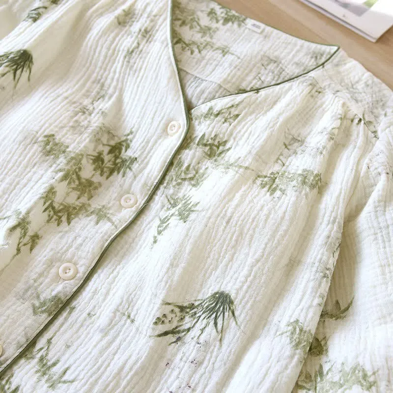 Damen-Pyjama-Set aus Bambuswatte