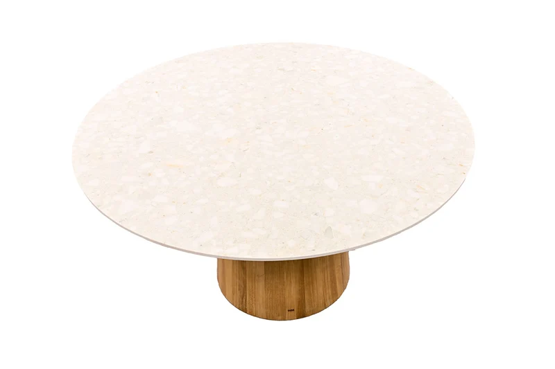 Suns Gartentisch Soralo 140cm rund Teak/Neolith