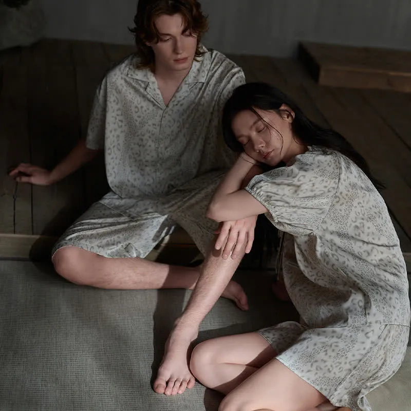 Seidensatin-Loungewear-Set für Sie und Ihn