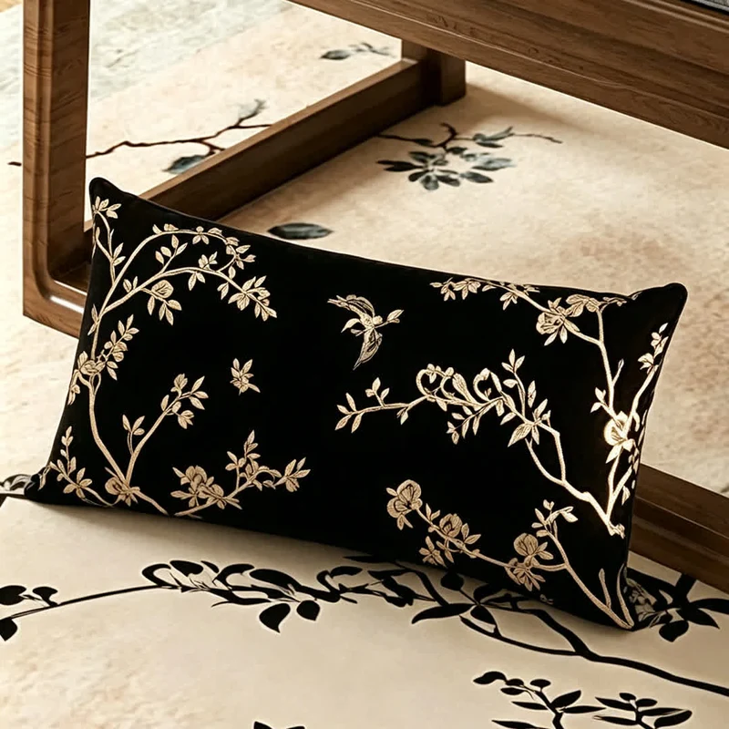 Sofabezug im Vintage-Stil mit orientalischem Blumenmuster