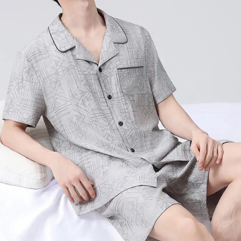 Unisex Loungewear-Set mit geometrischem Muster