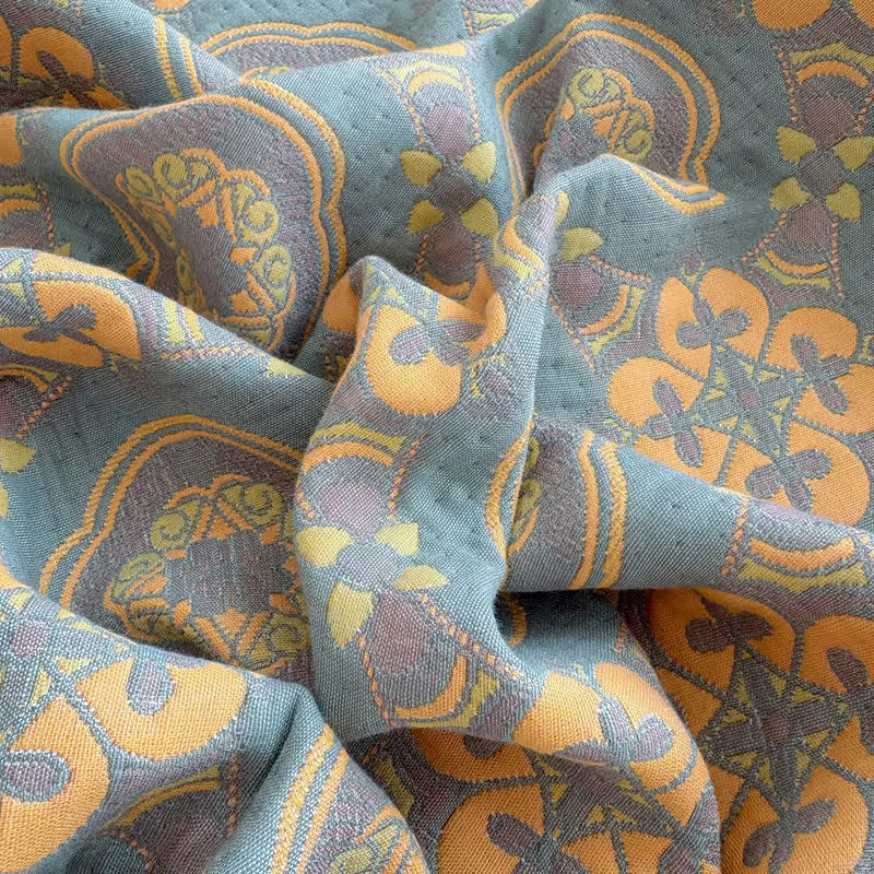 Boho-Tagesdecke aus dreilagigem Musselin, wendbar