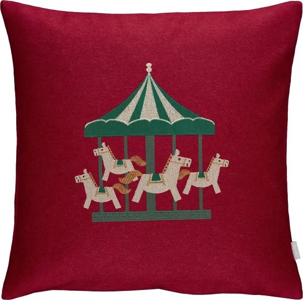 Sander Kissenhülle Merry-go-round 40x40cm rot