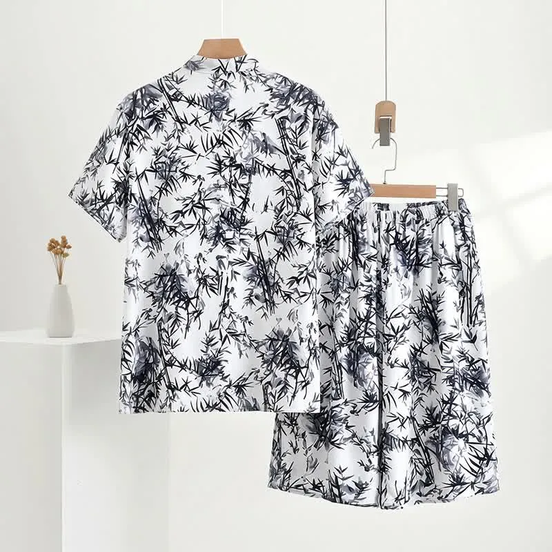 Unisex-Pyjama-Set mit Bambusprint