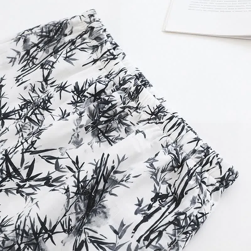 Unisex-Pyjama-Set mit Bambusprint