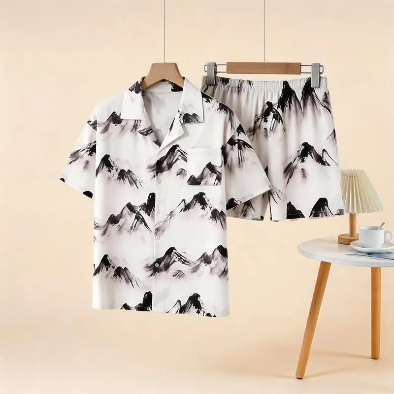 Unisex Loungewear-Set „Tinte Wash Mountain“