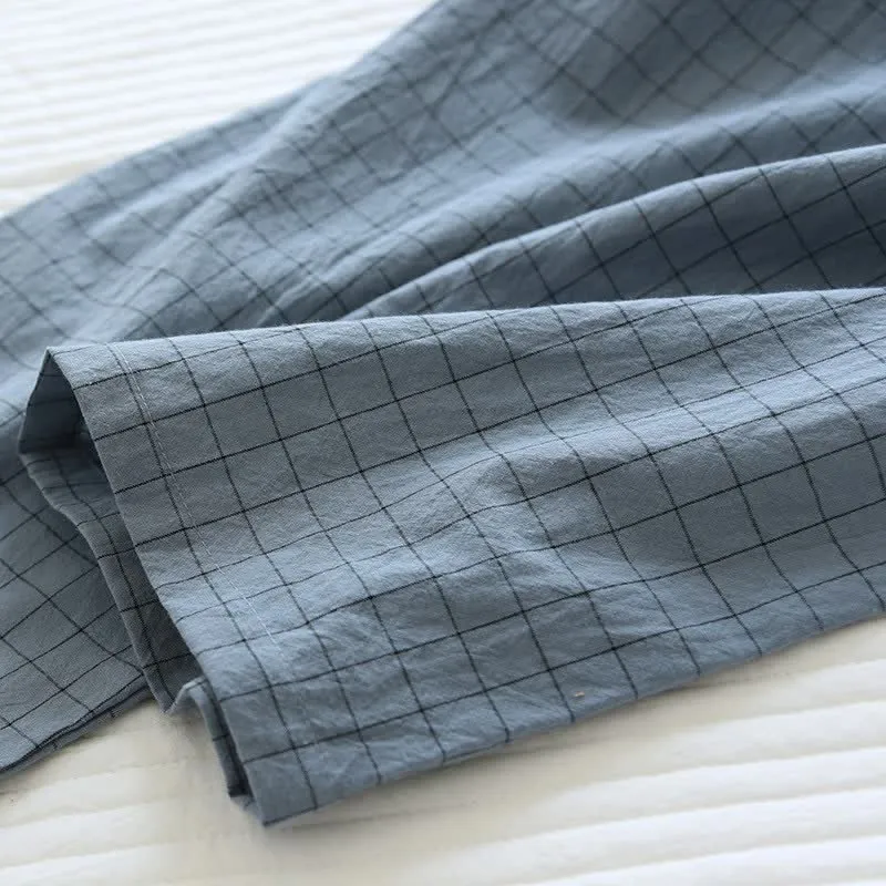 Partner-Pyjamas aus Baumwolle im Kimono-Stil