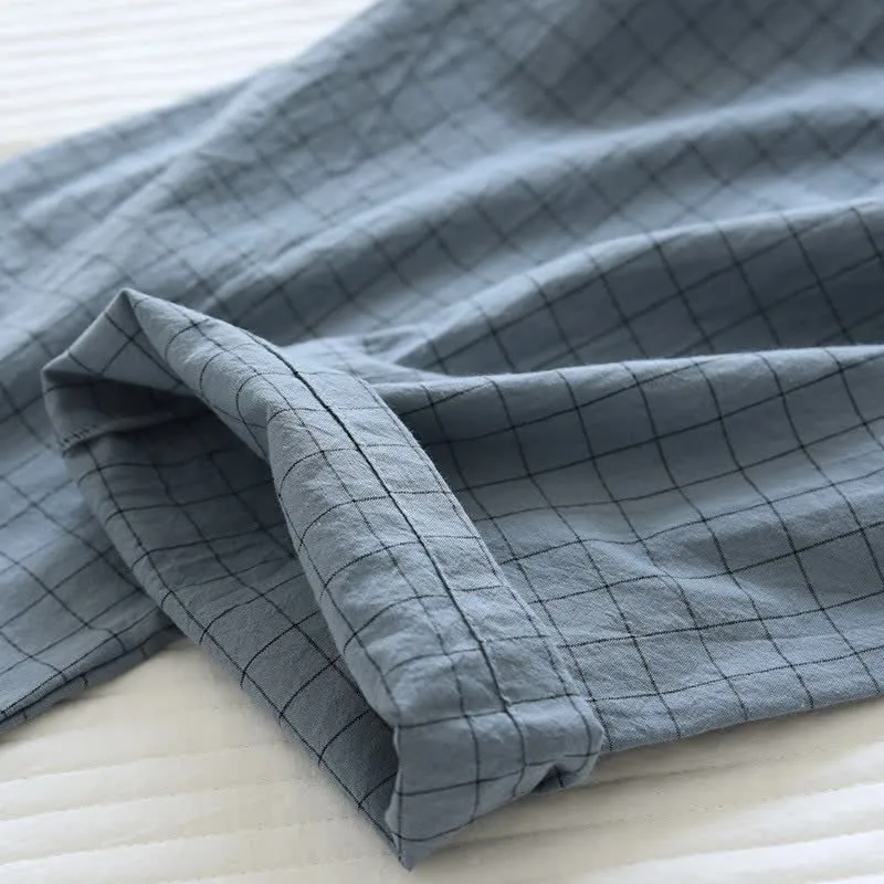 Partner-Pyjamas aus Baumwolle im Kimono-Stil