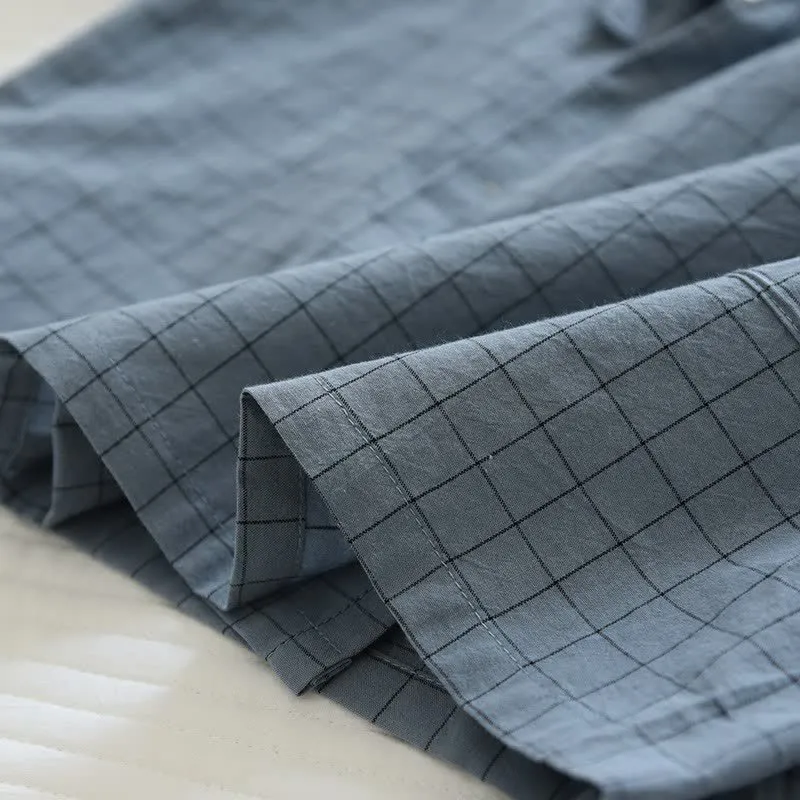 Partner-Pyjamas aus Baumwolle im Kimono-Stil