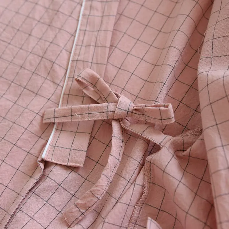 Partner-Pyjamas aus Baumwolle im Kimono-Stil
