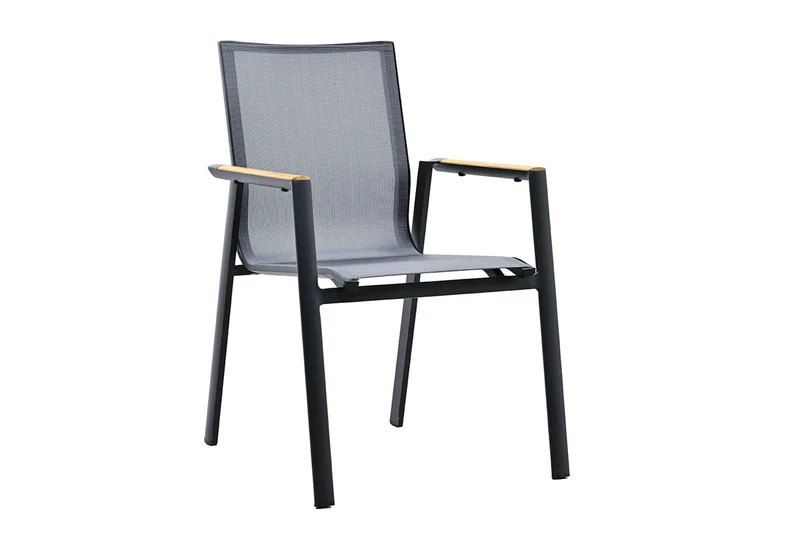 ZEO LIVING Stapelstuhl Aspen anthrazit