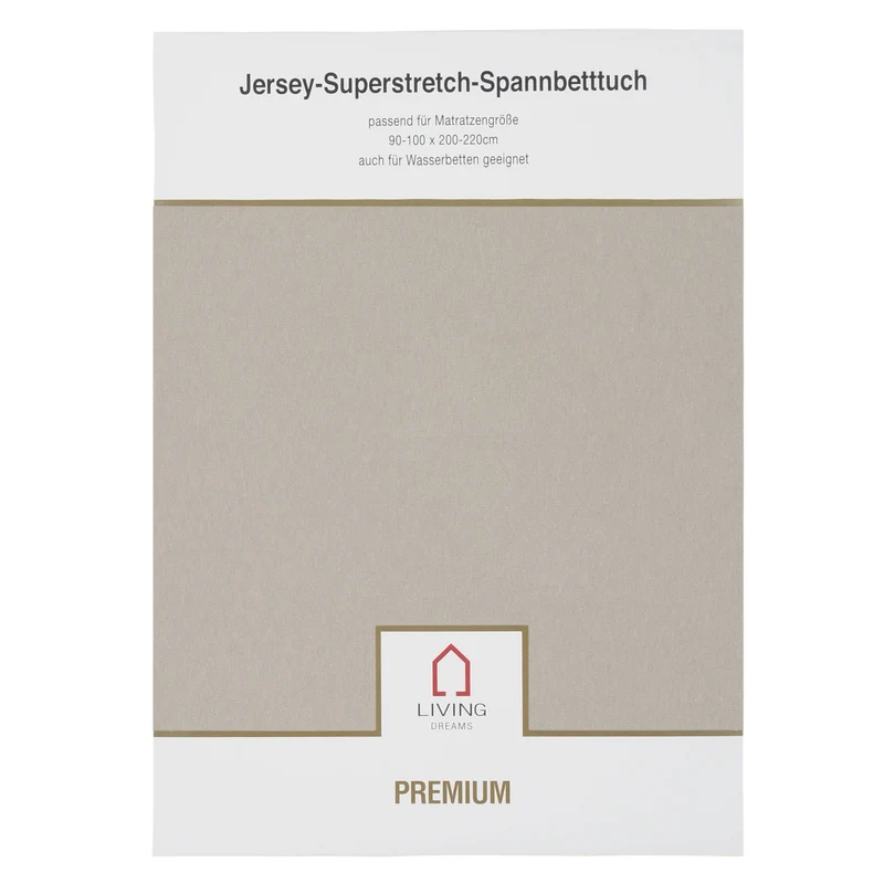 Living Dreams Premium-Spannbetttuch Elasthan