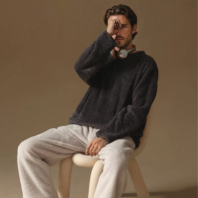 Partner-Pyjamas aus minimalistischem Flanell
