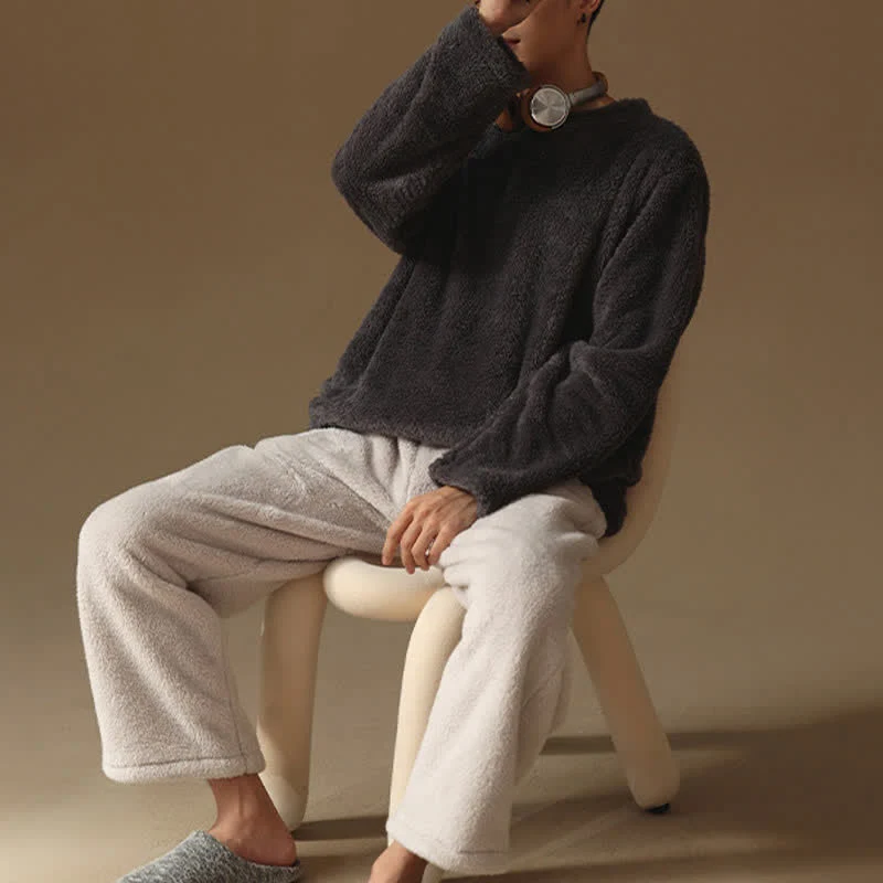 Partner-Pyjamas aus minimalistischem Flanell