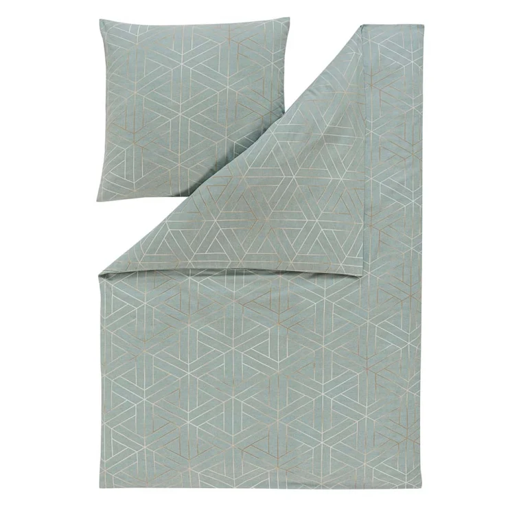 Estella Kuschelflanell Bettwäsche Tirolo Fb. Aquamarin