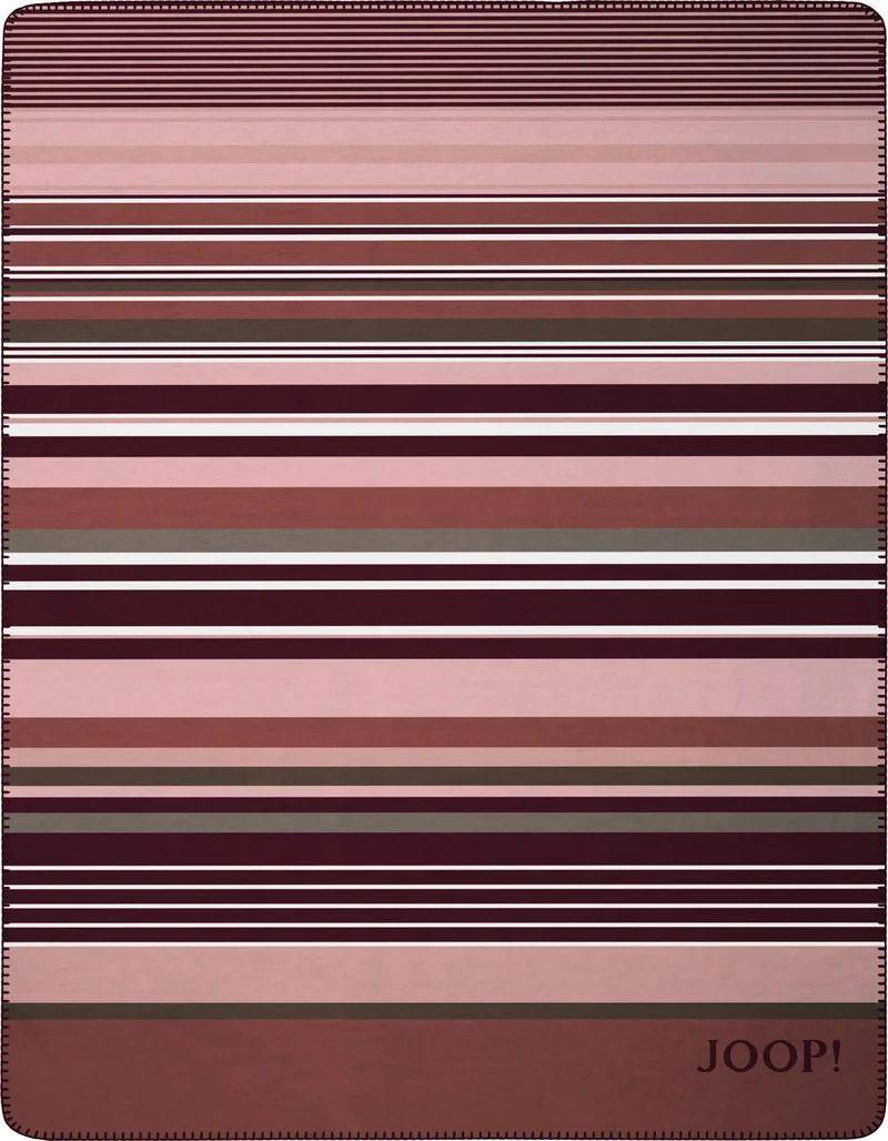 Joop! Decke Lines 150x200cm Bordeaux-Rosé