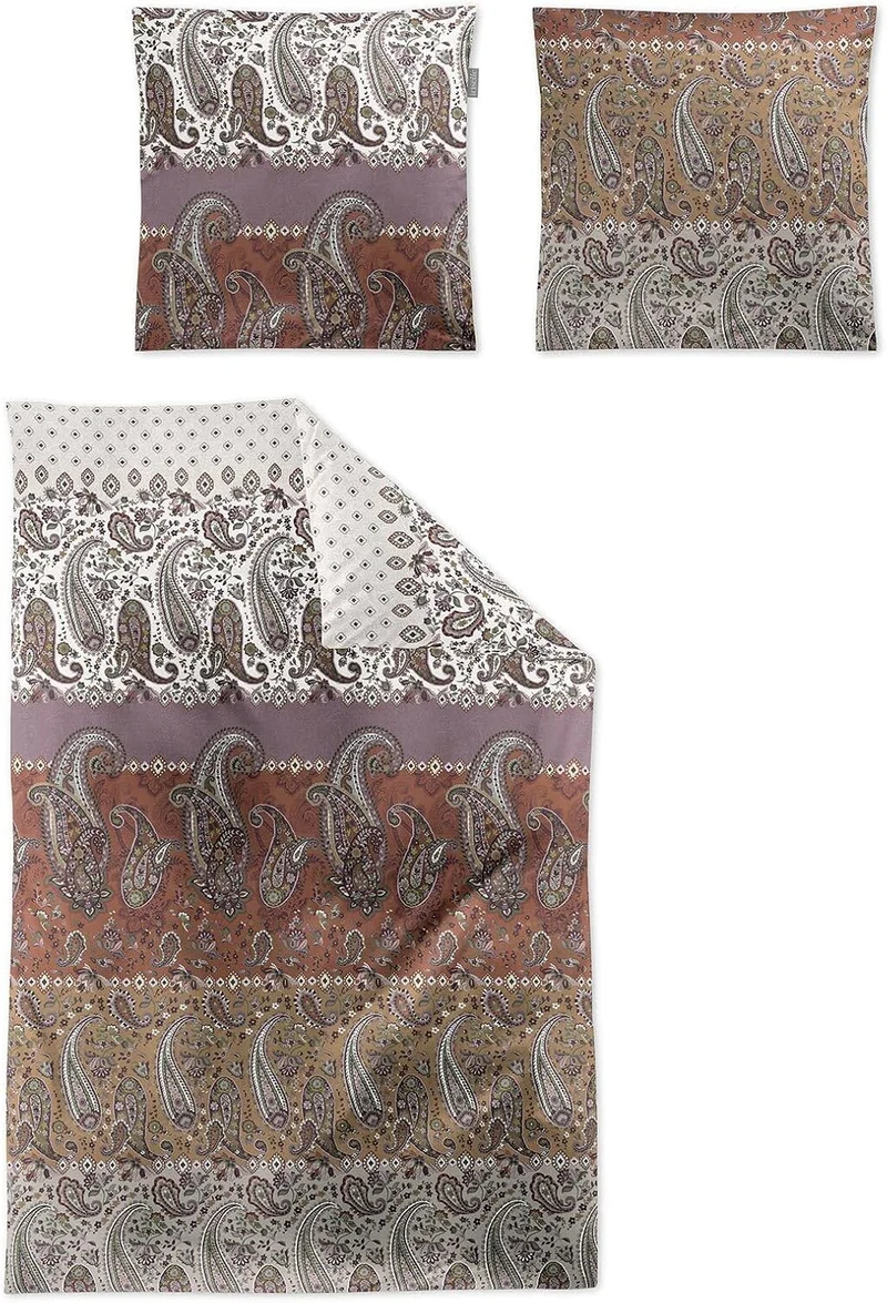 Irisette Mako-Satin Bettwäsche Wave Ornamente 8507-61