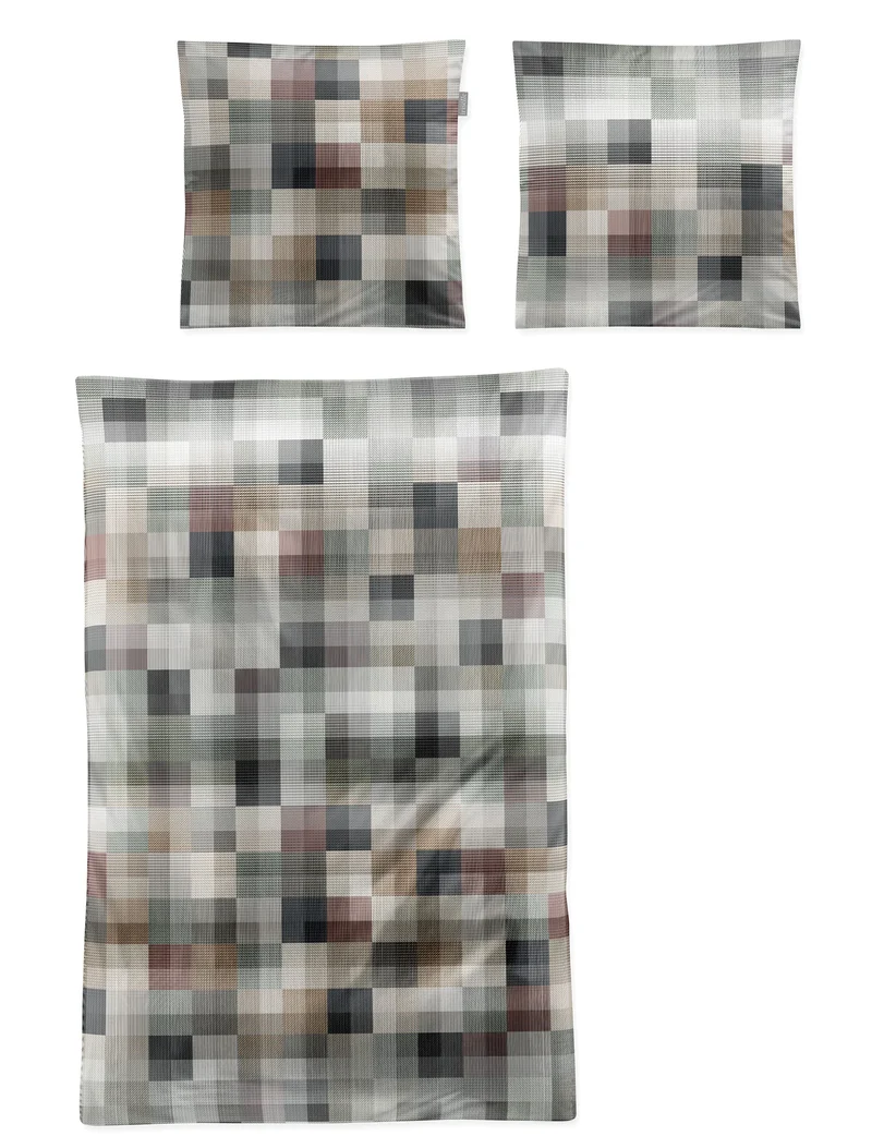 Irisette Mako-Satin Bettwäsche Wave Mosaik 8573-80