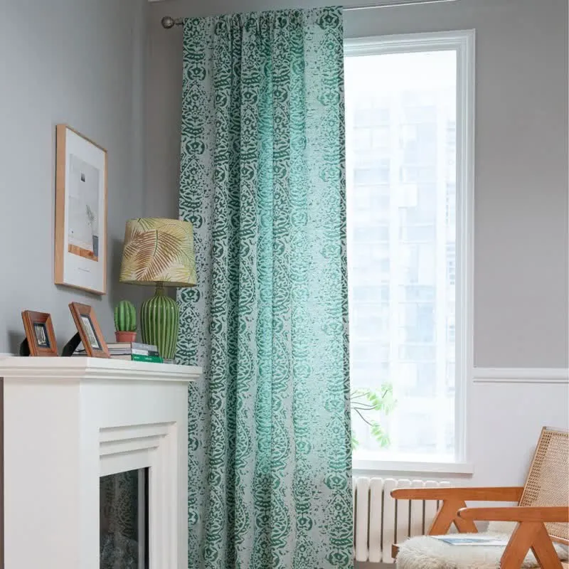 Vorhang im Vintage-Stil mit Wassertropfenmuster