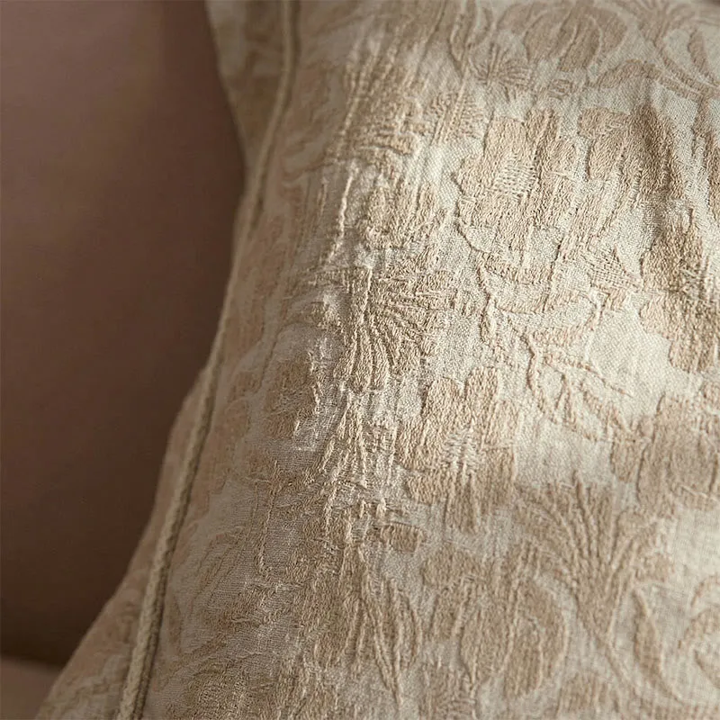 Elegante Kissenbezüge im Jacquard-Blumenmuster (2 Stück)