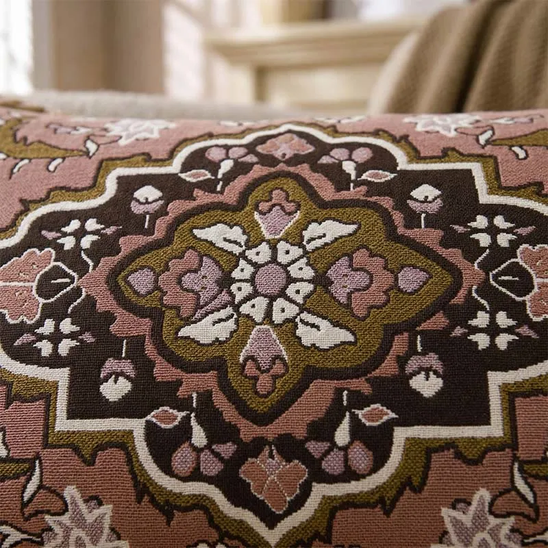 Kissenbezüge mit Knöpfen im Bohemian-Jacquard-Stil (2 Stück)