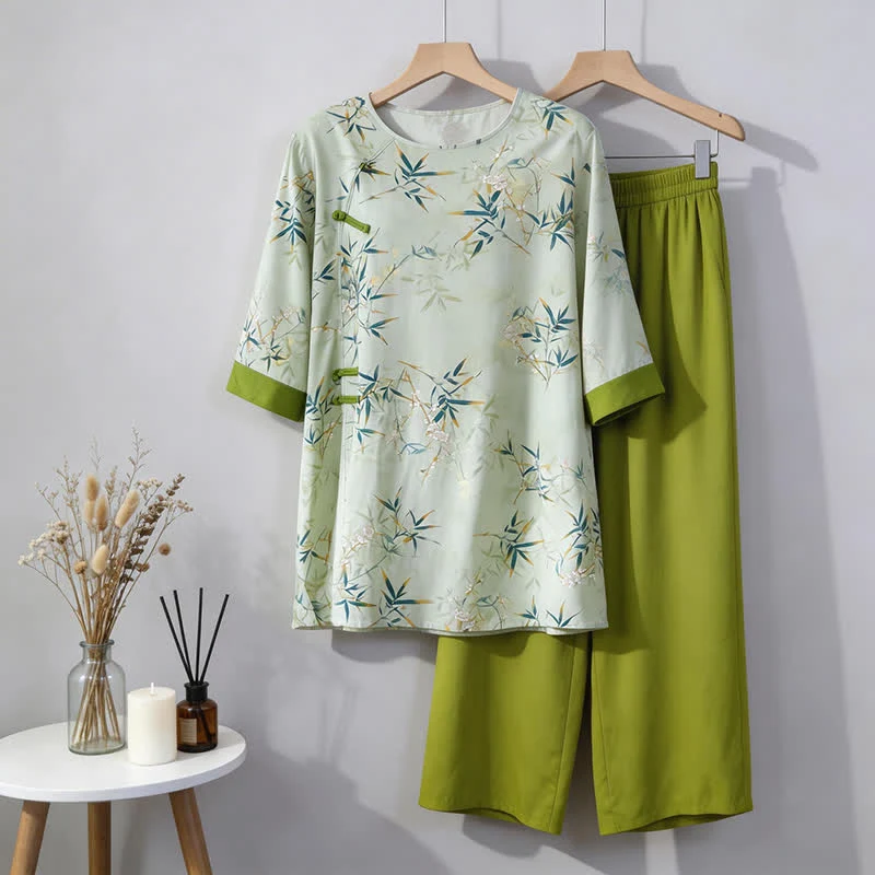 Elegantes Loungewear-Set aus Bambus im orientalischen Stil