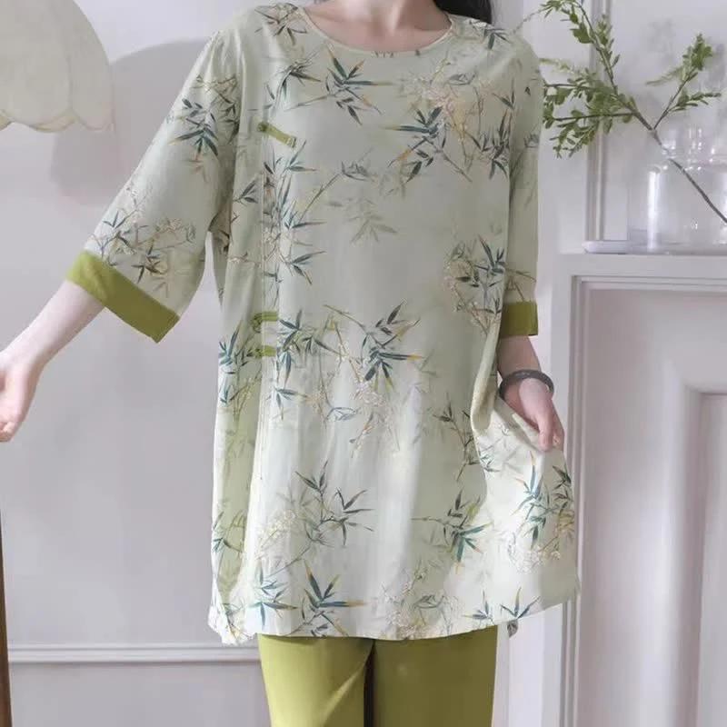 Elegantes Loungewear-Set aus Bambus im orientalischen Stil