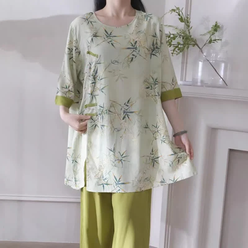 Elegantes Loungewear-Set aus Bambus im orientalischen Stil