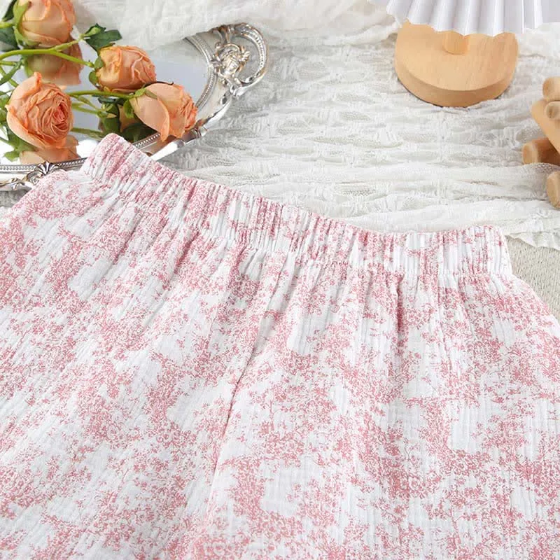 Baumwollpyjama-Set im abstrakten Kunststil
