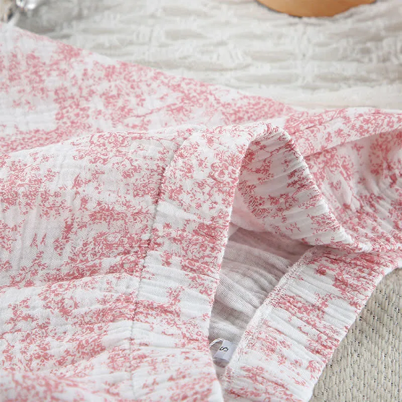 Baumwollpyjama-Set im abstrakten Kunststil