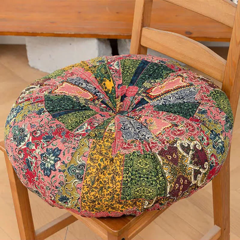 Bodenkissen im Boho-Patchwork-Mandala-Stil