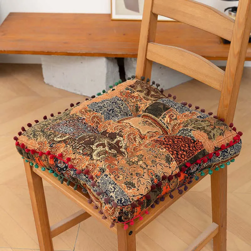 Bodenkissen im Boho-Patchwork-Mandala-Stil