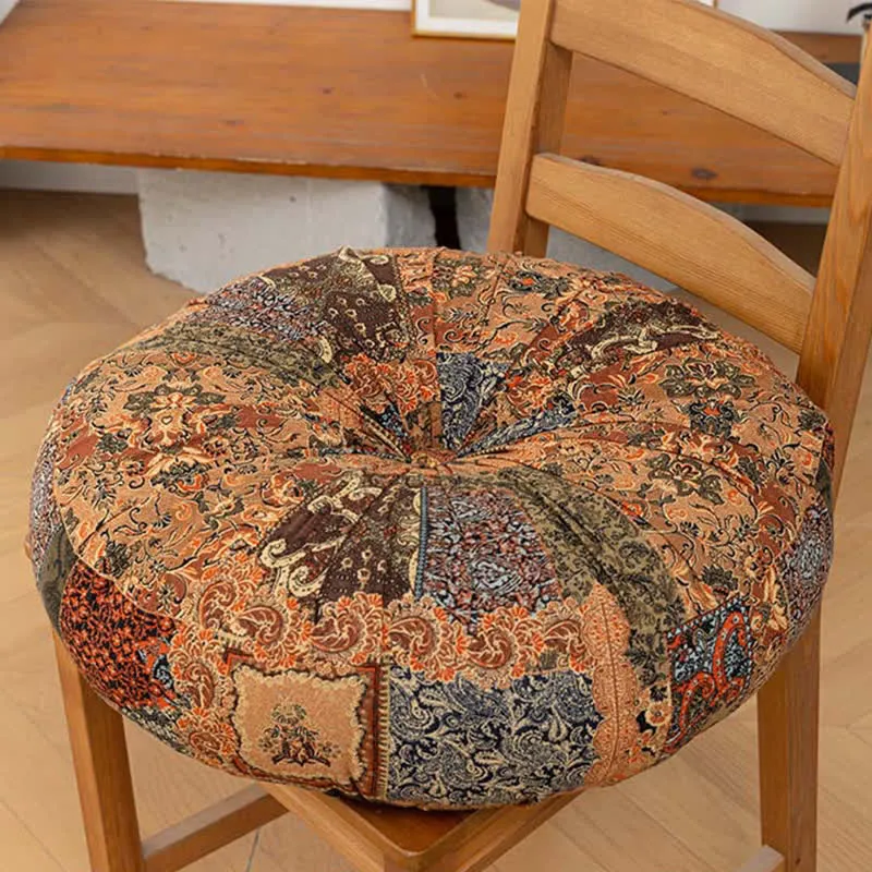 Bodenkissen im Boho-Patchwork-Mandala-Stil