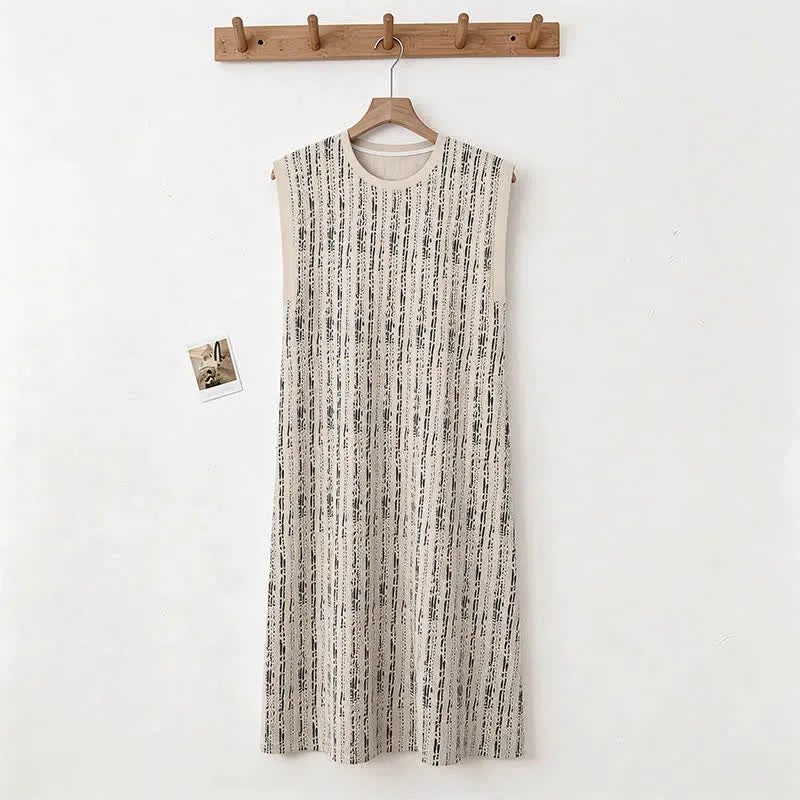 Ärmelloses Baumwoll-Nachthemd im Artistic Line-Stil