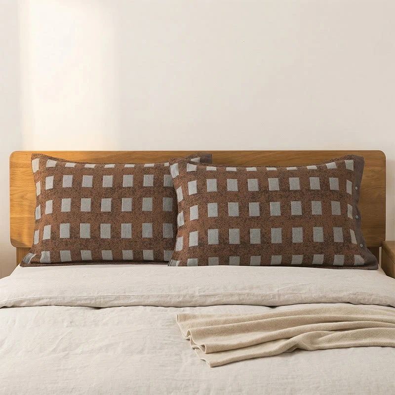 Moderne Jacquard-Baumwoll-Kissenbezüge (2 Stück)