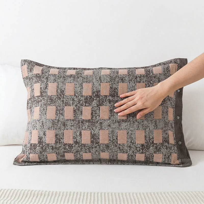 Moderne Jacquard-Baumwoll-Kissenbezüge (2 Stück)