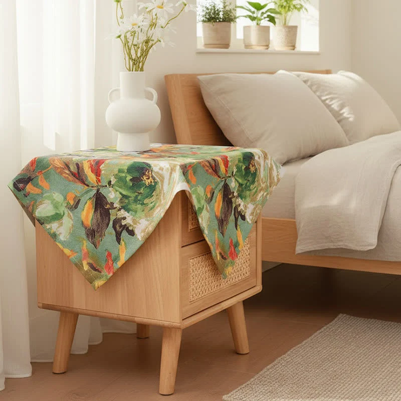 Impressionistische Ölgemälde-Jacquard-Tischdecke