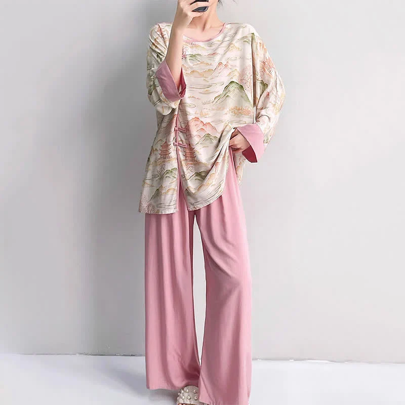 Loungewear-Set im orientalischen Stil