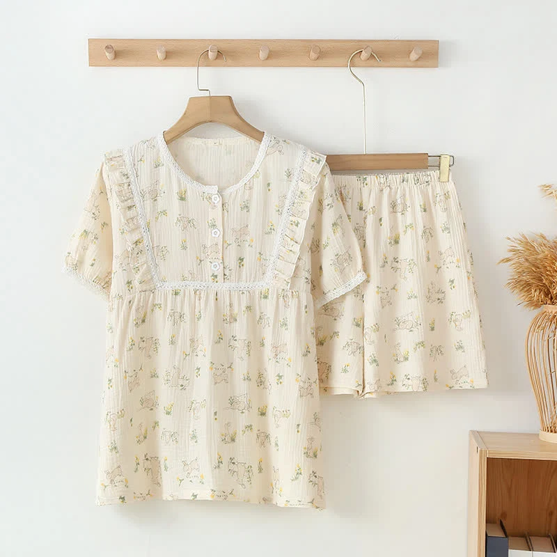 Refresh Bunny Pyjama-Set aus reiner Baumwolle