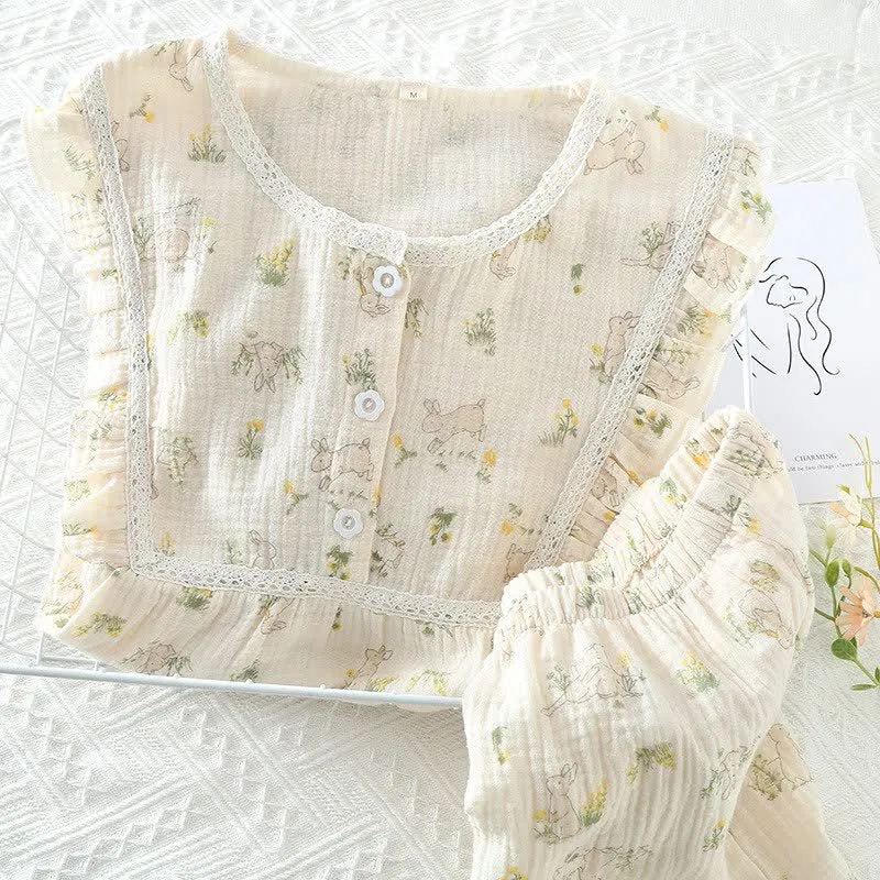 Refresh Bunny Pyjama-Set aus reiner Baumwolle