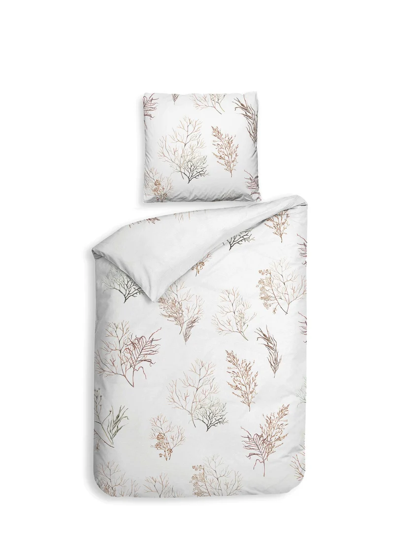Heckett & Lane Mako-Satin Bettwäsche Coralline