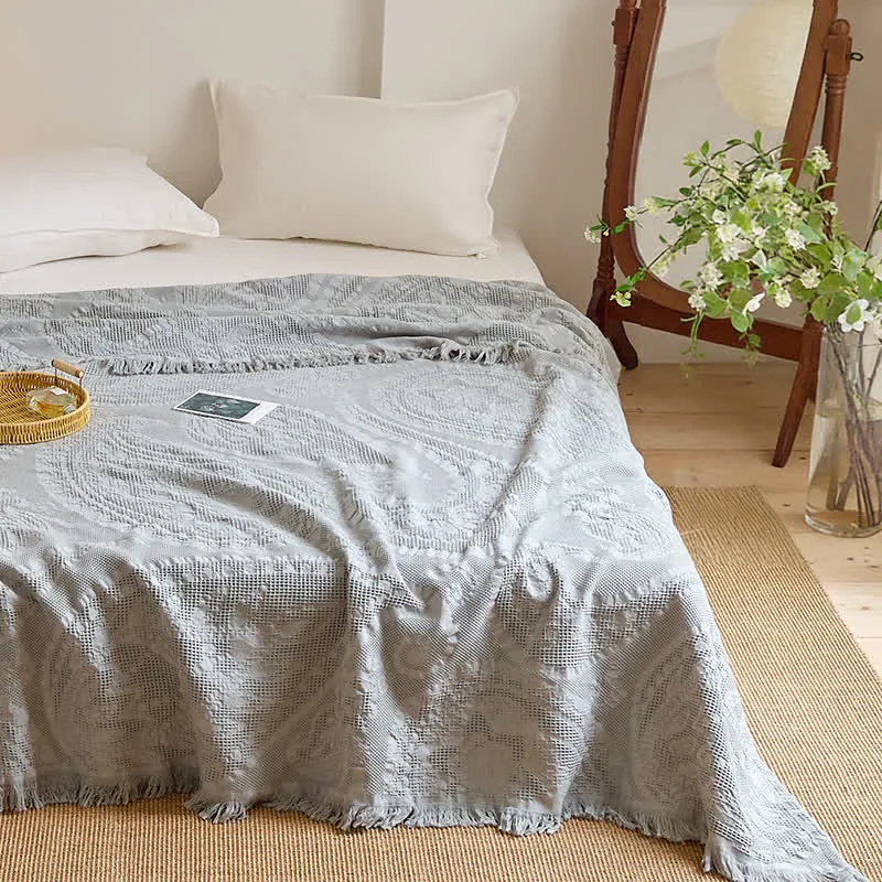 Schicke Jacquard-Waffelgewebe-Steppdecke