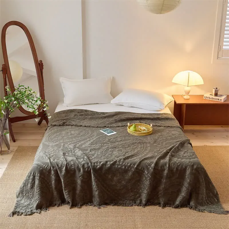 Schicke Jacquard-Waffelgewebe-Steppdecke