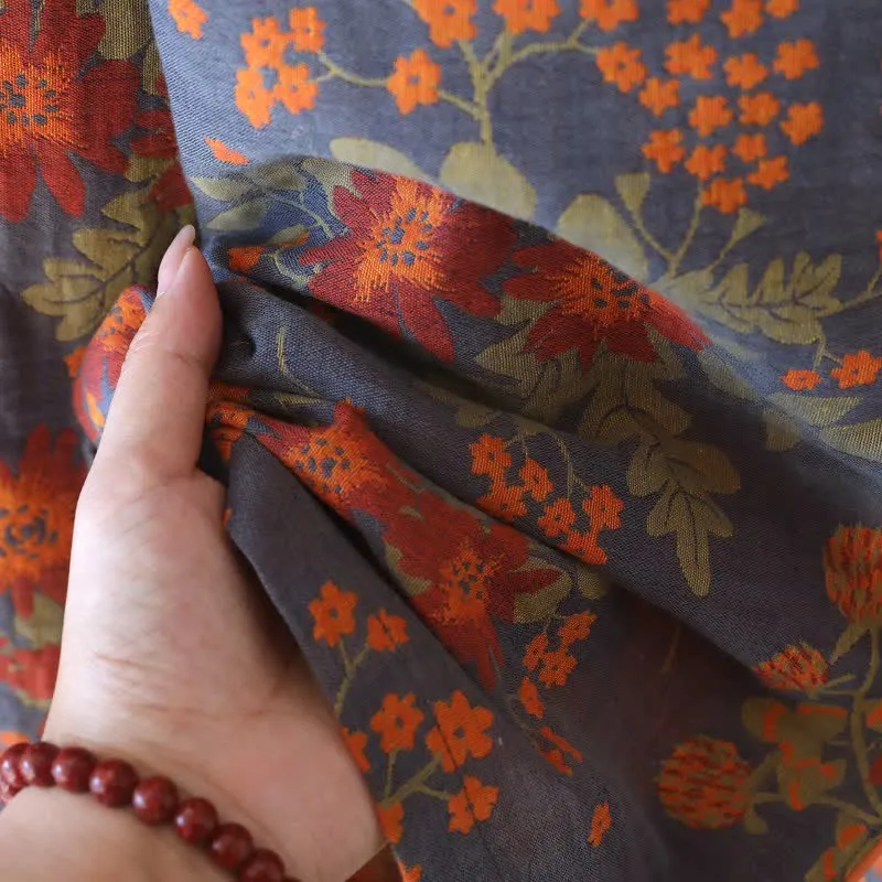 Vintage-inspirierter Pyjama aus Baumwollgaze mit Blumenmuster
