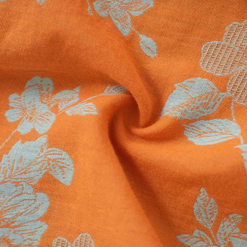 Vintage-Pyjama aus Baumwolle mit asiatischem Blumenmuster
