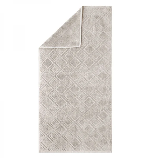 Framsohn Frottiertuch Mosaik Relief Oxford Tan