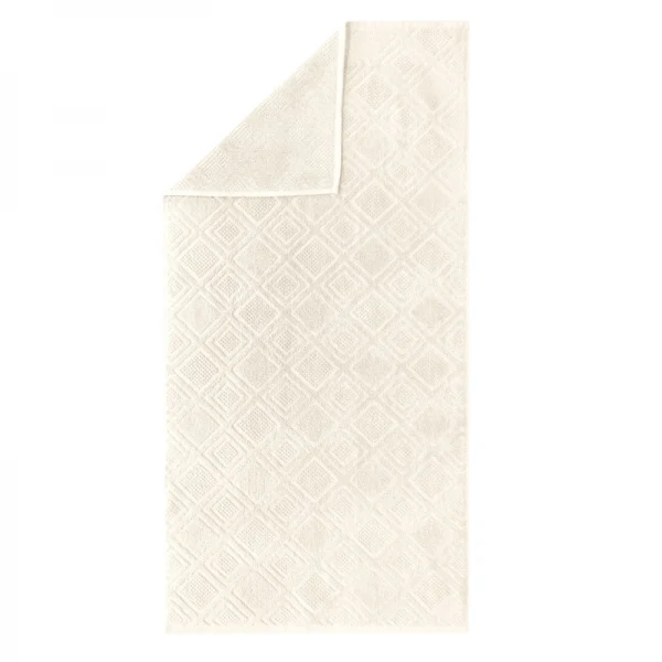 Framsohn Frottiertuch Mosaik Relief Beige