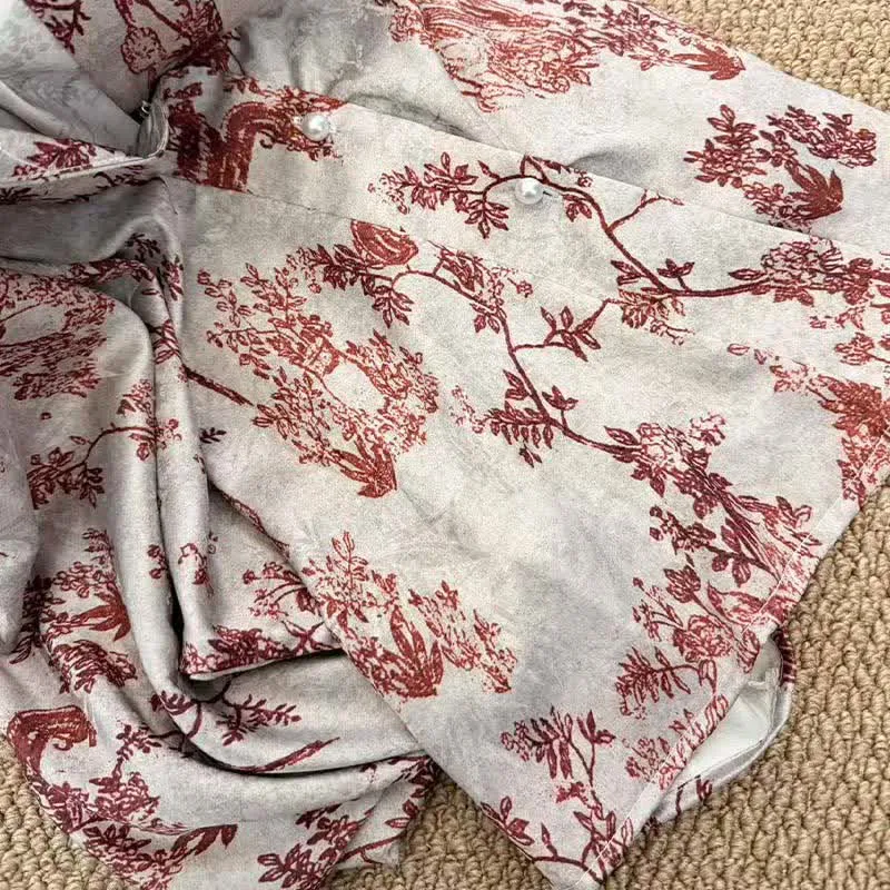 Pyjama-Set mit botanischem Vintage-Print