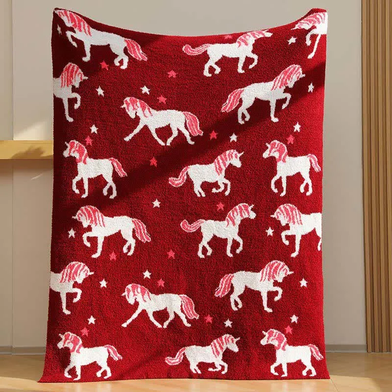 Ultraweiche Einhorn-Garndecke