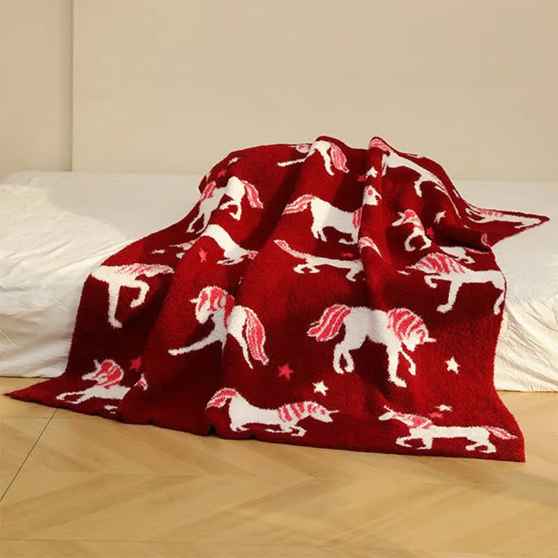 Ultraweiche Einhorn-Garndecke